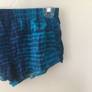 Forever 21 Blue Tie-Dye Flowy Shorts